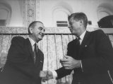 Lyndon B. Johnson at Democratic National Convention, W. John F. Kennedy Lámina fotográfica Lyndon B. Johnson at Democratic National Convention, W. John F. Kennedy Lámina fotográfica