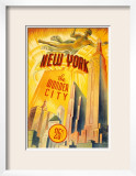 New York The Wonder City Prints