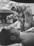 Gen. William C. Westmoreland at 35th Evacuation Hospital in Vuang Tan Photographic Print