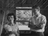 Billy Graham and His Wife Admiring their New House, Which Is under Construction Lámina fotográfica por Ed Clark Billy Graham and His Wife Admiring their New House, Which Is under Construction Lámina fotográfica por Ed Clark