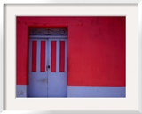 Brightly Painted House Facade in Suchitoto,Suchitoto,Cuscatlan, El Salvador Posters by Jeffrey Becom