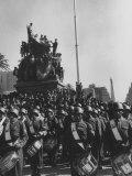 Argentina Army Band Playing During a Parade Lámina fotográfica