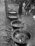 Soup, Beef Stew, Veal Stew and More Prepared for a Wedding Feast Lámina fotográfica Soup, Beef Stew, Veal Stew and More Prepared for a Wedding Feast Lámina fotográfica