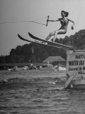 Woman Competing in the National Water Skiing Championship Tournament Photographic Print Woman Competing in the National Water Skiing Championship Tournament Photographic Print