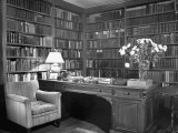 Henry James' Study with Books Lining the Walls Lámina fotográfica
