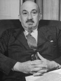 Portrait of Jewish Rabbi, Religious Leader, and Future President of Israel Dr. Chaim Weizmann Lámina fotográfica por Bernard Hoffman