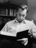 Aga Khan Reading a Book Photographic Print