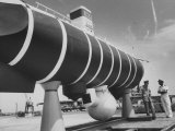 Trieste' Usn Bathyscaph, in Dry Dock in Route to Help in Search for Atomic Sub Thresher Lámina fotográfica