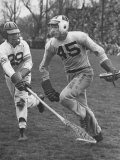 Lacrosse Game Between Johns Hopkins and Virginia Fotografisk tryk