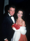 Actor William Shatner and His Wife Marcy Lafferty Fototryk i høj kvalitet