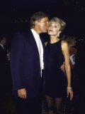 Entrepreneur Donald Trump and Girlfriend, Actress Marla Maples Lámina fotográfica de primera calidad