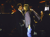 Musicians Bruce Springsteen and Axl Rose Performing Premium Photographic Print