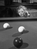 Dutch Billiards Prodigy Renske Quax Looking over the Table Photographic Print Dutch Billiards Prodigy Renske Quax Looking over the Table Photographic Print