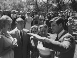 Edward M. Kennedy Talking to People at the 