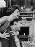 Opera Singer Franca Duval Singing in Television Performance of the Opera Maria Golovin Lámina fotográfica de primera calidad por Dmitri Kessel