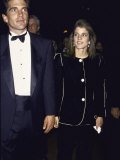 John F. Kennedy Jr. and Sister Caroline Kennedy Schlossberg Lámina fotográfica de primera calidad por Dave Allocca