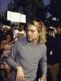 Front Man of Rock Group Nirvana Kurt Cobain Lámina fotográfica de primera calidad