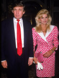Real Estate Developer Donald Trump with Wife Ivana Lámina fotográfica de primera calidad