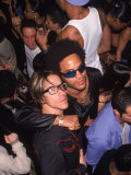 Singers Anthony Kiedis and Lenny Kravitz Premium fotoprint van Dave Allocca Singers Anthony Kiedis and Lenny Kravitz Premium fotoprint van Dave Allocca