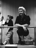 Actresses Allyn Ann Mclerie and Doris Day During Rehearsals for the Film 