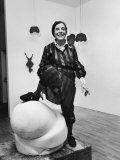 Artist Louise Bourgeois W. Marble Piece Titled Artist Louise Bourgeois W. Marble Piece Titled