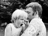 Actor Donald Sutherland and Son Keifer Fototryk i høj kvalitet