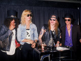 Members of the Rock Group Guns N' Roses Slash, Duff Mckagan, Axl Rose and Izzy Stradlin Premium Photographic Print