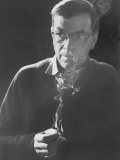 Swedish Playwright Peter Weiss Premium fotografisk trykk av Carlo Bavagnoli