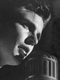 Rock 'N Roll Singer Ricky Nelson During Performance Lámina fotográfica de primera calidad por Ralph Crane