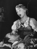 Actress Margaret Truman Acting in the Play 