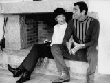Actres Diana Rigg and Co-Star George Lazenby in a Scene from 