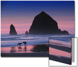 Dogs on Cannon Beach Posters by Jody Miller
