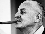 Producer Darryl F. Zanuck, with Big Cigar in His Mouth, on the Set of Film 