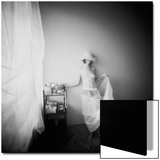 Pinhole Camera Shot of Standing Topless Woman in Hoop Skirt Print by Rafal Bednarz