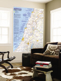 Holy Land Map 1989 Vægplakat Holy Land Map 1989 Vægplakat