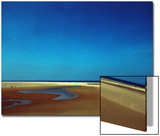 Golden Sand Beach under Cobalt Sky Prints by Unknown Unknown