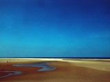Golden Sand Beach under Cobalt Sky Poster por Unknown Unknown