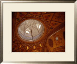 Ceiling And Dome Of Modern Sayyida Ruqayya Mosque, Damascus, Rif Dimashq, Syria Pôsters por Tony Wheeler