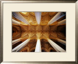 Vault Ceiling in 15th-Century Frauenkirche (Church of Our Lady), Munich, Germany Pôsters por Krzysztof Dydynski