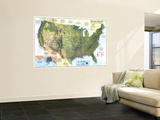 United States Physical Landscape 1996 Mural United States Physical Landscape 1996 Mural
