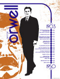 George Orwell Affiche par Christopher Rice