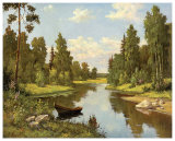 By the Stream Prints by Sorgei Artov
