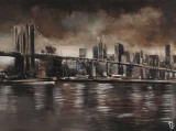 New York – Brooklyn-Brücke Kunstdruck von Yuliya Volynets