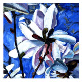 White Flower II Posters by Mary Mclorn Valle