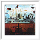 New York, View over Brooklyn Print by Tony Soulie