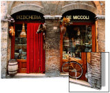 Bicycle Parked Outside Historic Food Store, Siena, Tuscany, Italy Art by John Elk III