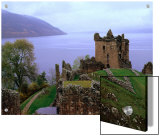 Castle Urquhart Overlooking Loch Ness, Loch Ness, United Kingdom Prints by Bethune Carmichael