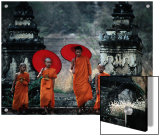 Novice Monks at Doi Kong Mu Temple, Mae Hong Son, Thailand Posters by Alain Evrard