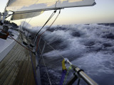 Sailboat in Rough Water, Ticonderoga Race Arte por Michael Brown