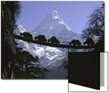 Bridge on Ama Dablam, Nepal Posters by Michael Brown
